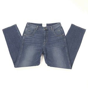 COLOVOS Women’s Contour Straight Leg Jeans Size 30 30X28.5 High Rise Blue